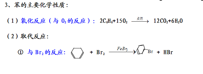 人教版高中化学必修二化学方程式