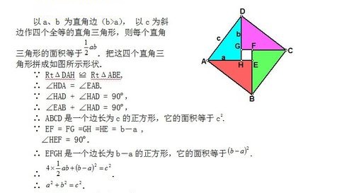 勾股定理的10种证明方法 常见勾股定理证明方法