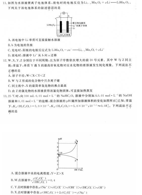 2019衡水金卷理综二【含答案】