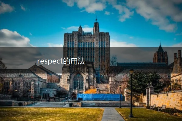 respect的用法