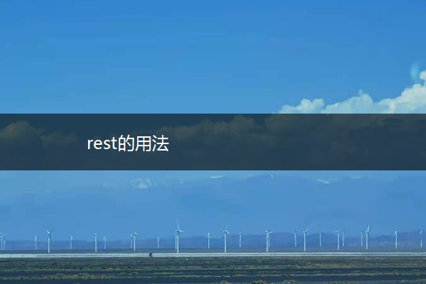 rest的用法