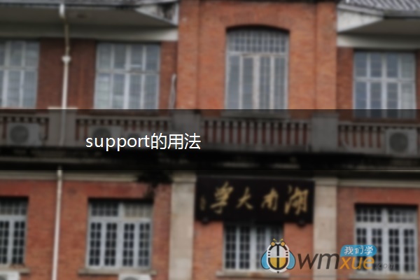 support的用法