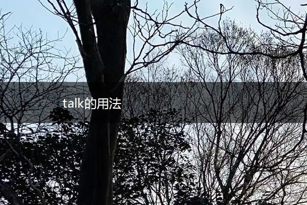 talk的用法