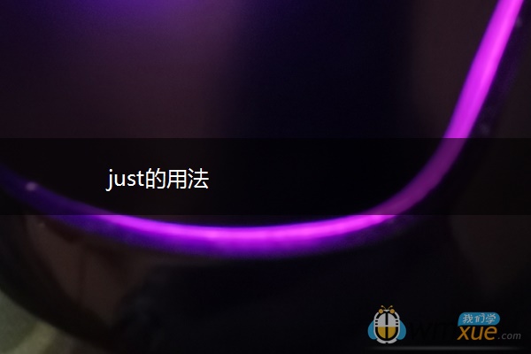 just的用法