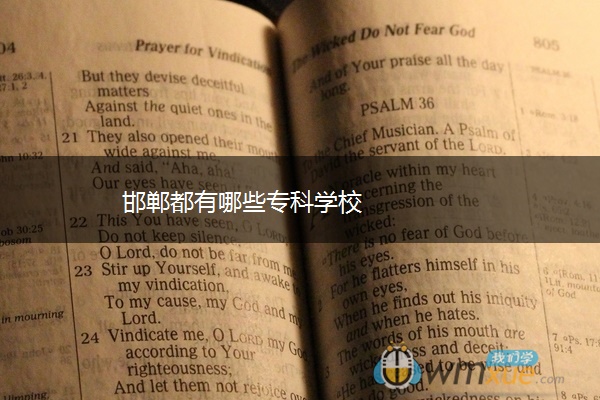 邯郸都有哪些专科学校