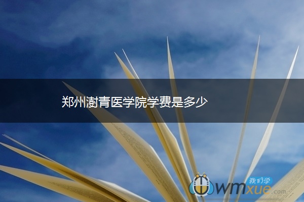 郑州澍青医学院学费是多少