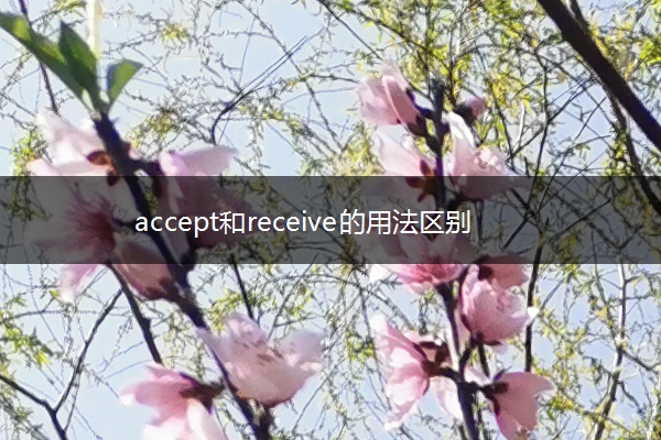 accept和receive的用法区别