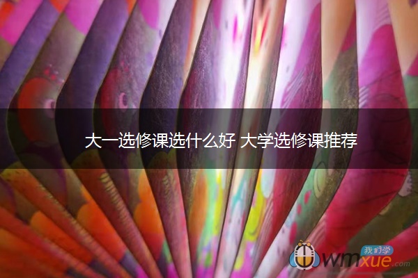 大一选修课选什么好 大学选修课推荐