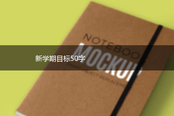 新学期目标50字
