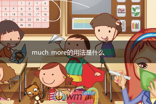 much more的用法是什么