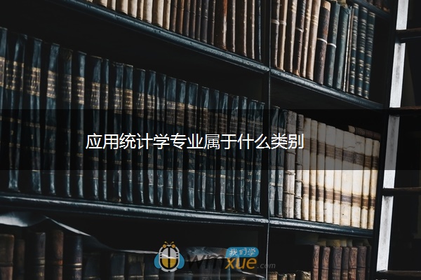 应用统计学专业属于什么类别