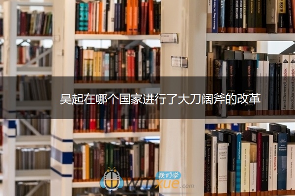 吴起在哪个国家进行了大刀阔斧的改革