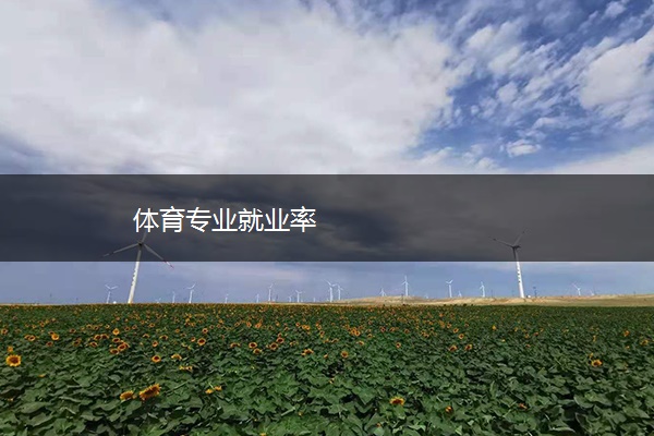 体育专业就业率