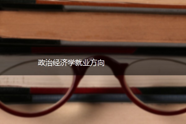 政治经济学就业方向