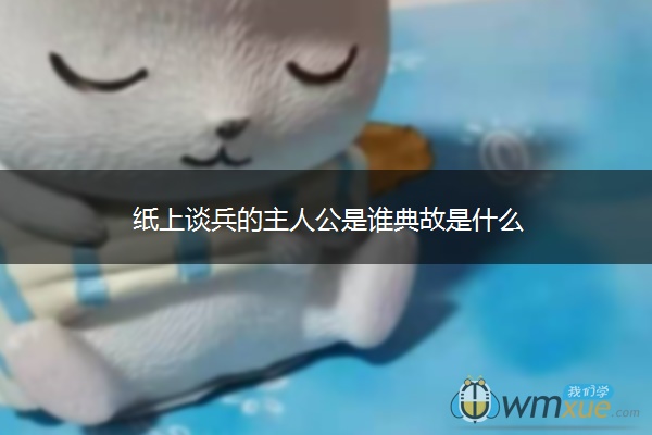纸上谈兵的主人公是谁典故是什么