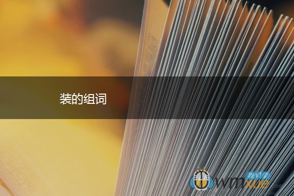 装的组词