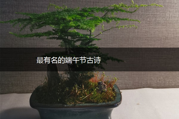 最有名的端午节古诗
