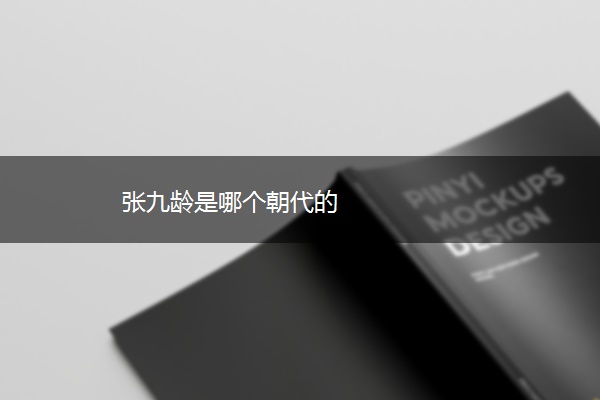 张九龄是哪个朝代的