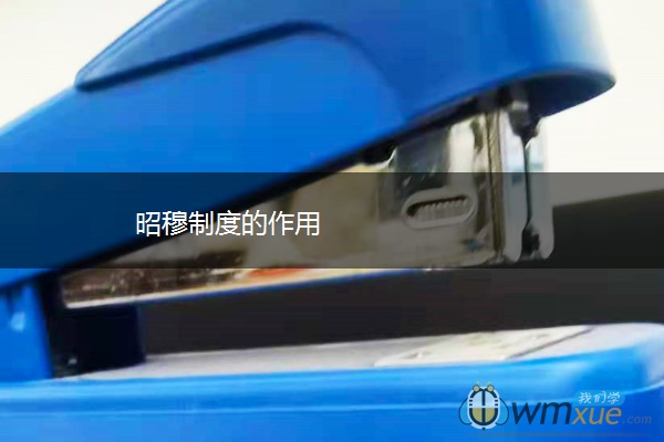 昭穆制度的作用