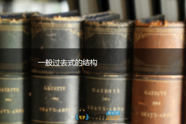 一般过去式的结构