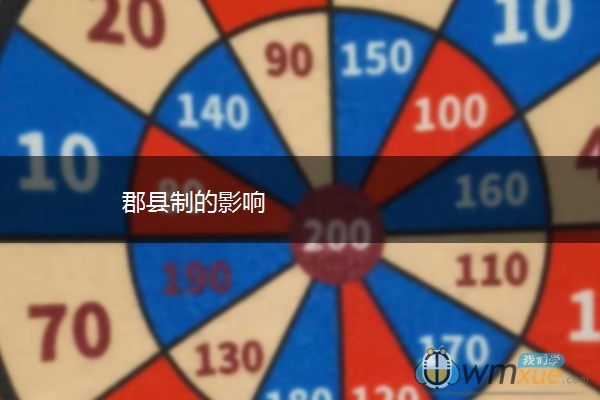 郡县制的影响