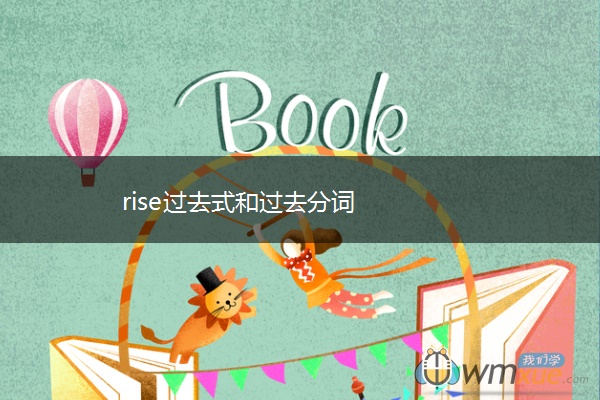 rise过去式和过去分词