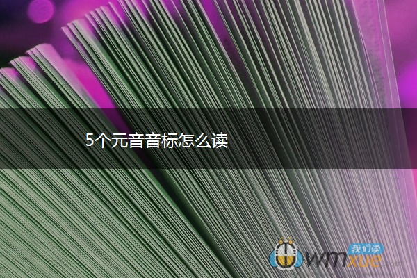 5个元音音标怎么读