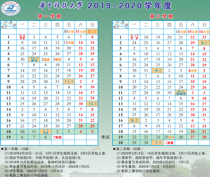 ​2020湖北各大学什么时候放寒假