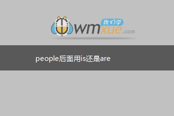 people后面用is还是are