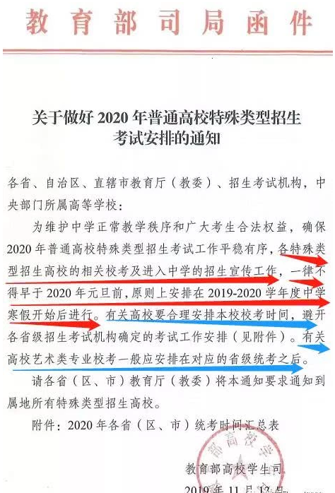 2020艺术类专业校考时间是什么时候