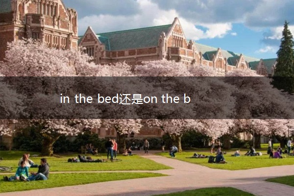 in the bed还是on the bed