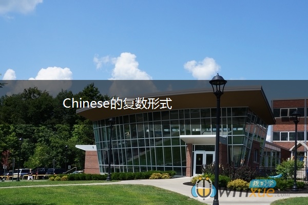 Chinese的复数形式