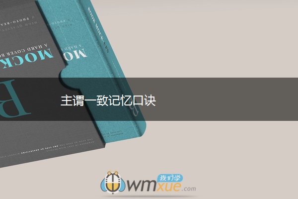 主谓一致记忆口诀