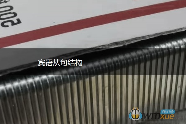 宾语从句结构