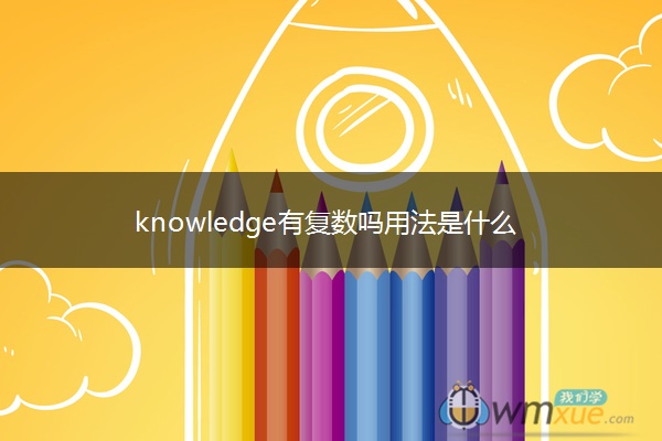 knowledge有复数吗用法是什么