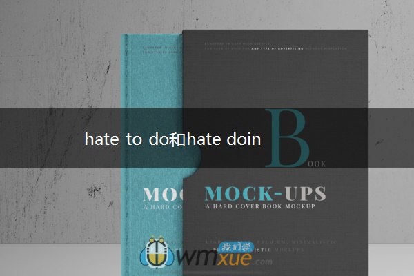 hate to do和hate doing的区别