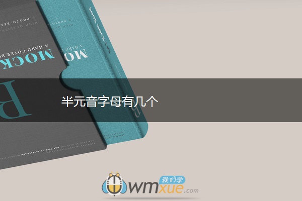 半元音字母有几个
