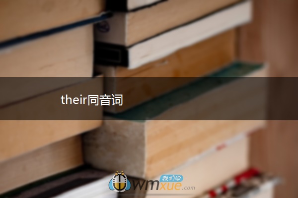 their同音词 their同音词