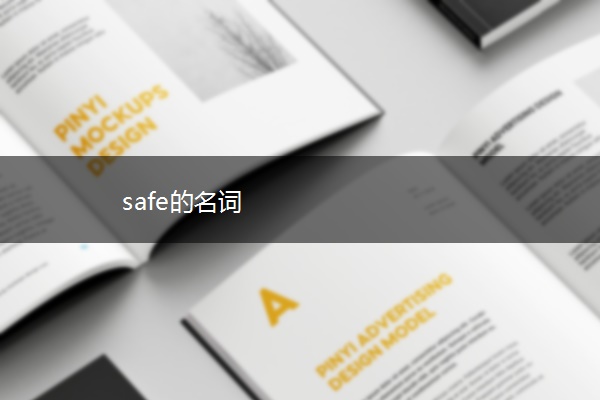 safe的名词 safe的名词