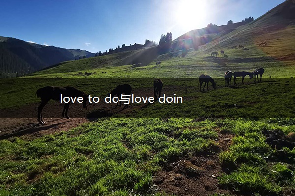 love to do与love doing的区别