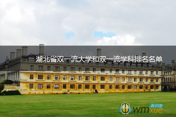 湖北省双一流大学和双一流学科排名名单