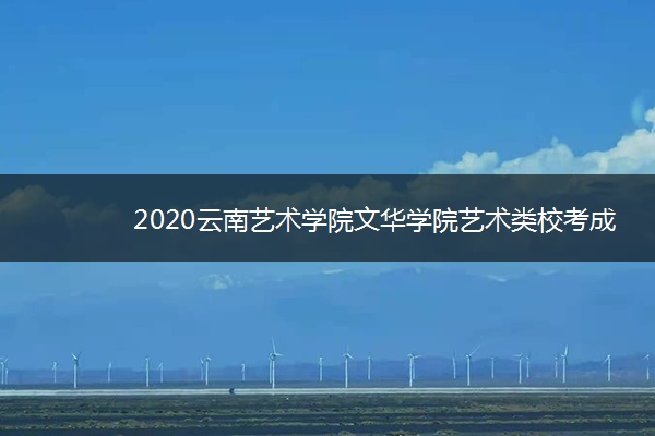 2020云南艺术学院文华学院艺术类校考成绩查询时间安排