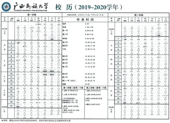 2020广西各大学寒假什么时候开学