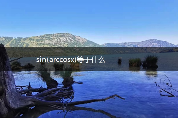 sin(arccosx)等于什么