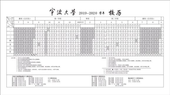 ​宁波大学2020寒假开学时间