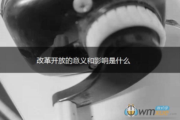 改革开放的意义和影响是什么