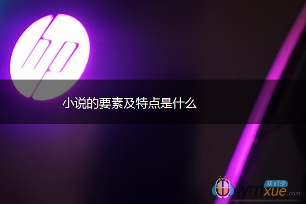 小说的要素及特点是什么