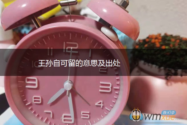 王孙自可留的意思及出处