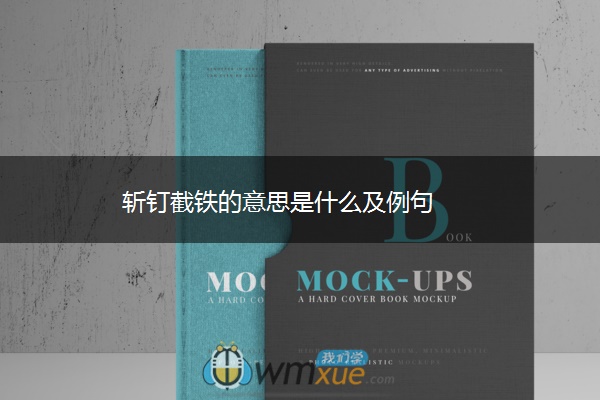 斩钉截铁的意思是什么及例句
