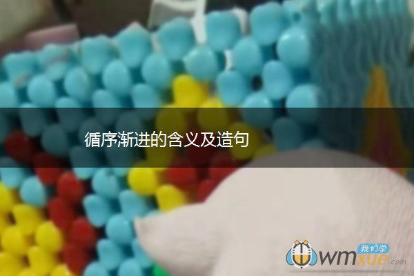 循序渐进的含义及造句